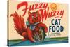 Fuzzy Wuzzy Brand Cat Food-null-Stretched Canvas