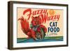 Fuzzy Wuzzy Brand Cat Food-null-Framed Art Print