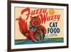 Fuzzy Wuzzy Brand Cat Food-null-Framed Art Print