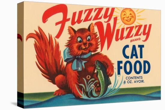 Fuzzy Wuzzy Brand Cat Food-null-Stretched Canvas
