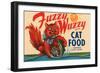 Fuzzy Wuzzy Brand Cat Food-null-Framed Art Print