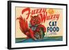 Fuzzy Wuzzy Brand Cat Food-null-Framed Art Print