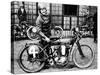 Fw Dixon with a Harley-Davidson, 1923-null-Stretched Canvas