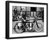 Fw Dixon with a Harley-Davidson, 1923-null-Framed Photographic Print