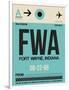 FWA Fort Wayne Luggage Tag I-NaxArt-Framed Art Print