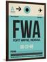 FWA Fort Wayne Luggage Tag I-NaxArt-Framed Art Print