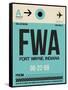 FWA Fort Wayne Luggage Tag I-NaxArt-Framed Stretched Canvas