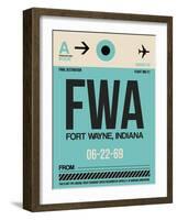 FWA Fort Wayne Luggage Tag I-NaxArt-Framed Art Print