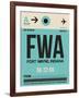 FWA Fort Wayne Luggage Tag I-NaxArt-Framed Art Print