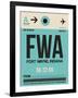 FWA Fort Wayne Luggage Tag I-NaxArt-Framed Art Print