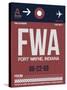 FWA Fort Wayne Luggage Tag II-NaxArt-Stretched Canvas
