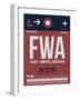 FWA Fort Wayne Luggage Tag II-NaxArt-Framed Art Print