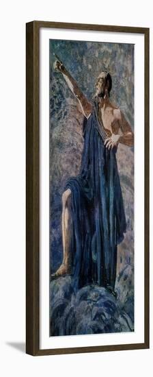 Fyodor Chaliapin as title character in Arrigo Boito's opera 'Mefistofele'-Aleksandr Jakovlevic Golovin-Framed Premium Giclee Print