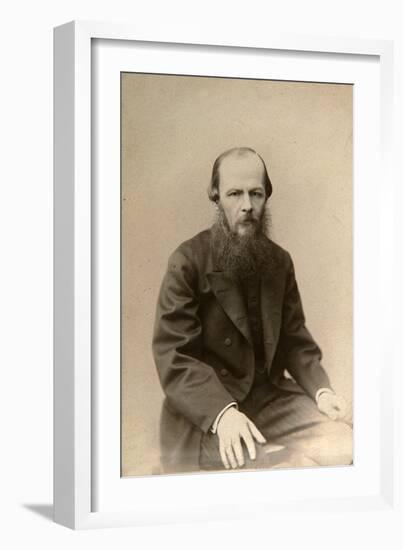 Fyodor Dostoevsky, Russian Novelist, C1860-C1881-Lauffert-Framed Giclee Print