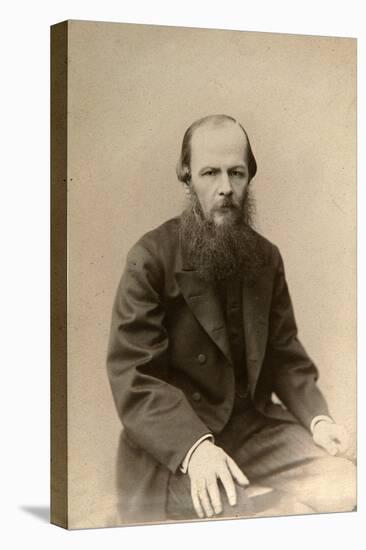 Fyodor Dostoevsky, Russian Novelist, C1860-C1881-Lauffert-Stretched Canvas