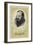 Fyodor Dostoyevsky, Russian Novelist-Vasili Grigorevich Perov-Framed Giclee Print