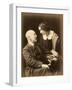 Fyodor Sologub, Russian Poet, with His Wife Anastasia, Early 20th Century-Mikhail Leshchinsky-Framed Giclee Print