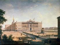 View of the Michael Palace and the Connetable Square, St Petersburg, C1800-Fyodor Yakovlevich Alexeev-Stretched Canvas