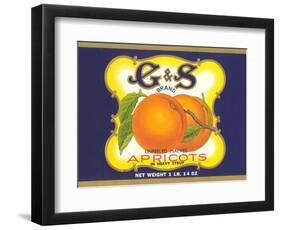 G and S Apricot Halves-null-Framed Art Print
