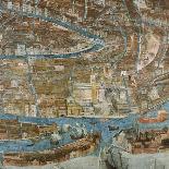 Map of Venice, first half of 17th century-G. Barzenti-Framed Stretched Canvas
