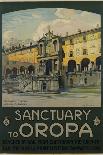 Sanctuary to Oropa Poster-G. Bozzalla-Framed Stretched Canvas