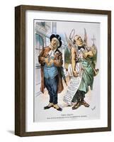 G. Cleveland Cartoon, 1892-Bernhard Gillam-Framed Giclee Print