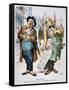 G. Cleveland Cartoon, 1892-Bernhard Gillam-Framed Stretched Canvas