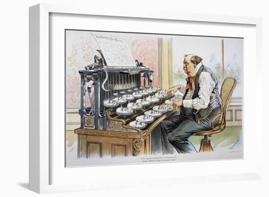 G. Cleveland Cartoon, 1893-Bernhard Gillam-Framed Giclee Print