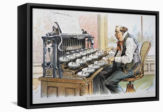 G. Cleveland Cartoon, 1893-Bernhard Gillam-Framed Stretched Canvas