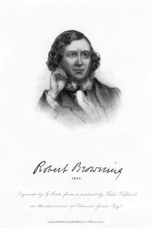 Robert Browning, English Poet and Playwright, 1859