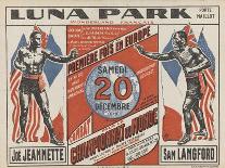 Advertising Poster for the Luna Park-G Delatre-Stretched Canvas