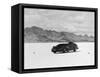 G.E.T. Eyston Breaking Speed Record in Automobile-null-Framed Stretched Canvas