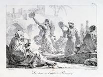 The Rest of the Bedouin Arabs by the Nile, Egypt, 1819-G Engelmann-Framed Giclee Print