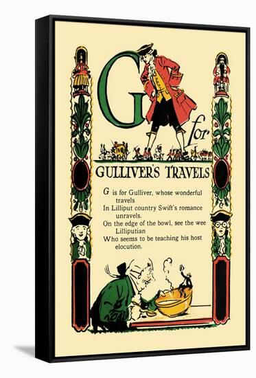 G for Gulliver's Travels-Tony Sarge-Framed Stretched Canvas