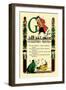 G for Gulliver's Travels-Tony Sarge-Framed Art Print