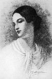 Virginia Poe Wife of Edgar Allan Poe Died of Tuberculosis-G.g. Learned-Photographic Print