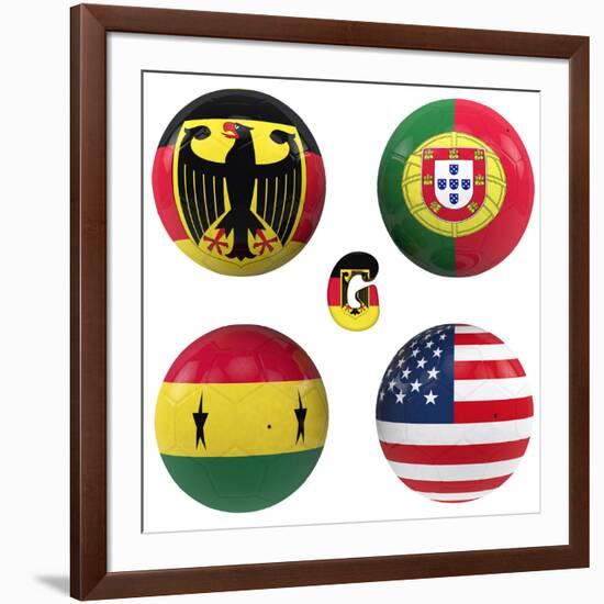 G Group of the World Cup-croreja-Framed Premium Giclee Print