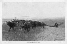 On the Great Abilene Cattle Trail from Texas-G.h. Del'orme-Framed Art Print