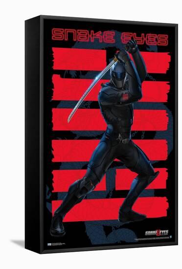 G.I. Joe: Snake Eyes - Sword-Trends International-Framed Stretched Canvas