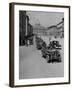 G.I.S Driving Jeeps Through the Streets-null-Framed Photographic Print