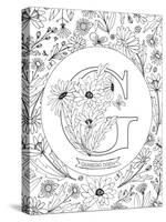 G is for Gerbera Daisy-Heather Rosas-Stretched Canvas