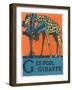 G is for Giraffe-null-Framed Art Print