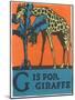 G is for Giraffe-null-Mounted Art Print