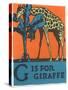 G is for Giraffe-null-Stretched Canvas