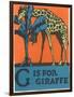 G is for Giraffe-null-Framed Art Print