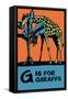 G is for Giraffe-Charles Buckles Falls-Framed Stretched Canvas