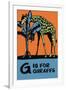 G is for Giraffe-Charles Buckles Falls-Framed Art Print