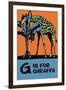 G is for Giraffe-Charles Buckles Falls-Framed Art Print