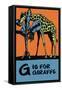 G is for Giraffe-Charles Buckles Falls-Framed Stretched Canvas