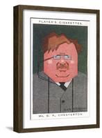 G K Chesterton - English Writer-Alick P.f. Ritchie-Framed Art Print